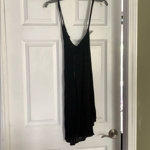 black slip dress lace